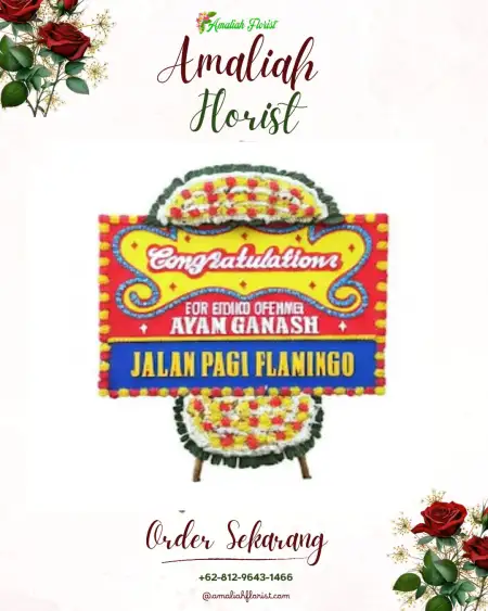 Sewa Papan Bunga Ampel